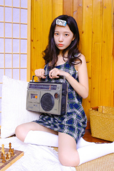 瑶瑶开襟开叉裙鞋子选择